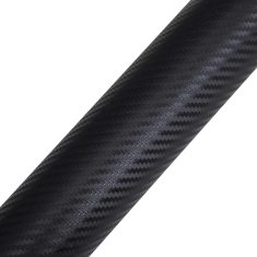 Vidaxl Folija za avto 3D črna 100x150 cm