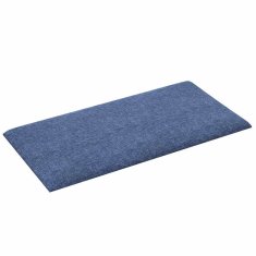 Vidaxl Stenski paneli 12 kosov modri 30x15 cm blago 0,54 m²