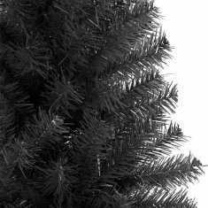 Vidaxl Umetna božična drevesa med 300 LED z stojalom Črna 180 cm PVC