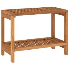 Vidaxl Kopalniška mizica 60x30x45 cm trdna tikovina