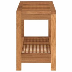Vidaxl Kopalniška mizica 60x30x45 cm trdna tikovina
