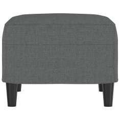 Vidaxl Stolček za noge temno siv 60x50x41 cm blago