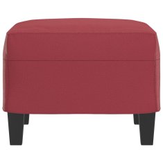 Vidaxl Stolček za noge vinsko rdeč 60x50x41 cm umetno usnje