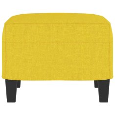 Vidaxl Stolček za noge svetlo rumen 60x50x41 cm blago