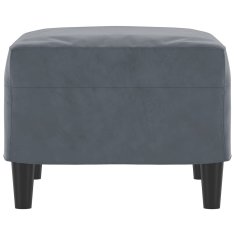 Vidaxl Stolček za noge temno siv 60x50x41 cm žamet