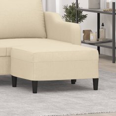 Vidaxl Stolček za noge krem 70x55x41 cm blago