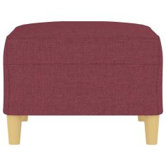 Vidaxl Stolček za noge vinsko rdeče 70x55x41 cm blago