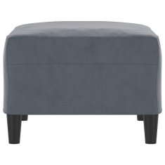 Vidaxl Stolček za noge temno siv 70x55x41 cm žamet