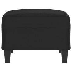 Vidaxl Stolček za noge črn 70x55x41 cm tkanina iz mikrovlaken