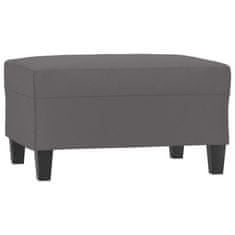 Vidaxl Stolček za noge siv 70x55x41 cm umetno usnje