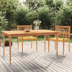 Vidaxl Batavia miza 150x90x75 cm trdna tikovina