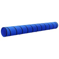 Vidaxl Tunel za pse moder Ø 55x500 cm poliester