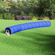Vidaxl Tunel za pse moder Ø 55x500 cm poliester