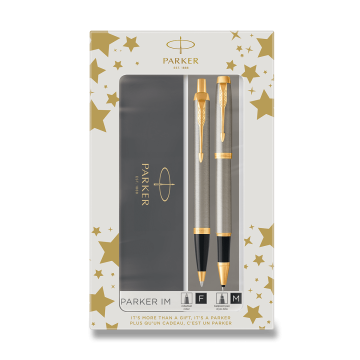 Parker IM Brushed Metal GT - komplet rolerja in krogličnega peresa