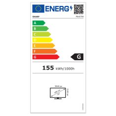 Sharp Multisync E759 189,3cm (74,5") 4K IPS 16/7 zvočniki informacijski monitor
