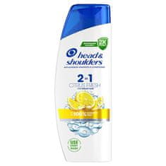 Head & Shoulders Šampon in balzam za mastne lase 2v1 Citrus Fresh (šampon in balzam proti prhljaju) 330 ml