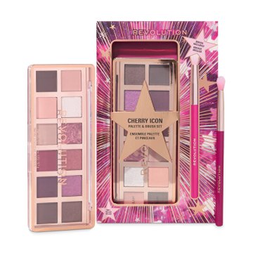 Makeup Revolution Darilni set palete senčil za oči in čopičev Cherie Icon