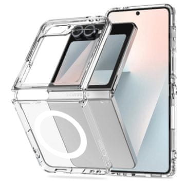 Tech-protect FlexAir Hybrid MagSafe ovitek za Samsung Galaxy Z Flip 6 / 7 FE, prosojen