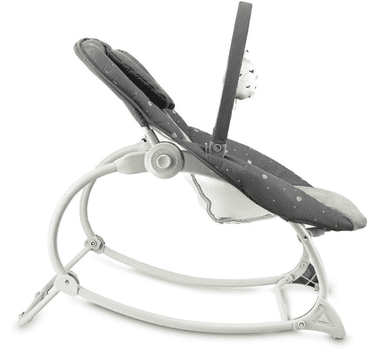  Momi Lapis otroški gugalnik, 3 položaji, nastavljive vibracije in glasba, temno siv