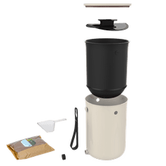 Skaza Bokashi Organko 2 kuhinjski kompostnik, 2x 9,6l, kremno bel (100892)