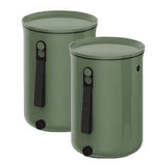 Skaza Bokashi Organko 2 kuhinjski kompostnik, 2x 9,6l, olivni (100889)