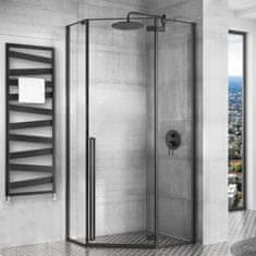 Tuš kabina Rea DIAMOND 80x80 Black MAT