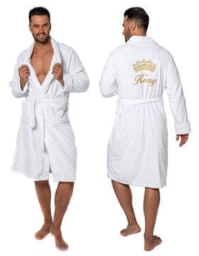 Moški kopalni plašč King White S/M