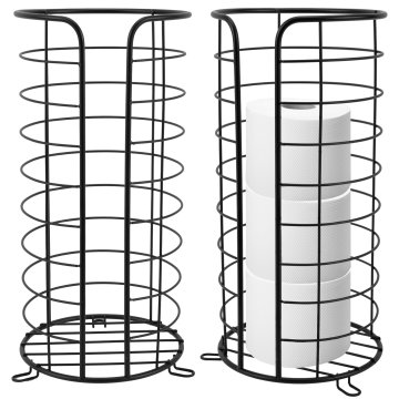 Tutumi Stojalo za toaletni papir Black 322743A