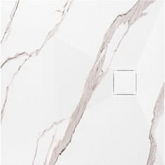 Tuš pladenj Magnum CARRARA WHITE 90x90