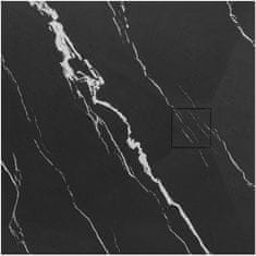 Tuš pladenj Magnum CARRARA BLACK 90x90