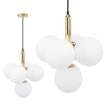 Toolight Viseča svetilka APP1574-5CP Gold