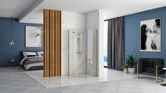 Tuš kabina Rea DIAMOND 90x90 BRUSH GOLD