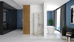 Tuš kabina Rea DIAMOND 90x90 BRUSH GOLD