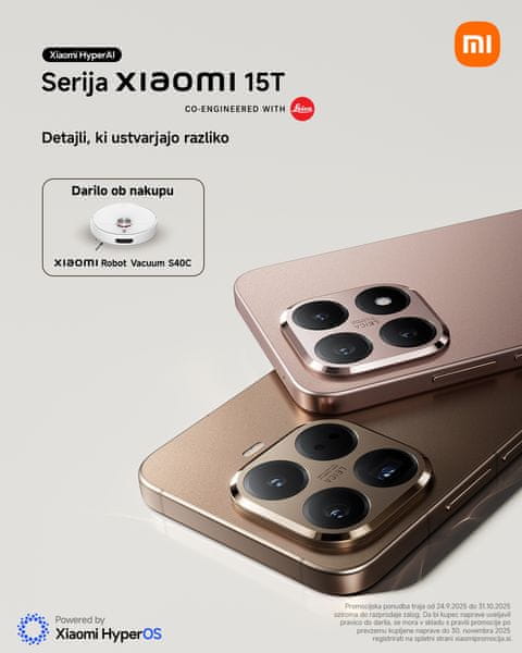 IZJEMNA PONUDBA - DARILO: Xiaomi Robot Vacuum Cleaner S40C!