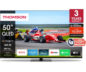 Thomson 50QG7S14 4K UHD QLED PRO televizor, 126 cm (50"), GoogleTV, 144Hz, pametni daljinec