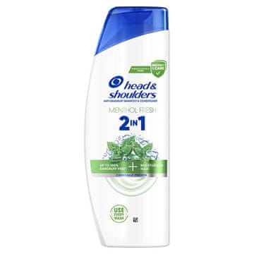 Head & Shoulders 2v1 Menthol Fresh šampon in balzam (šampon in balzam proti prhljaju)