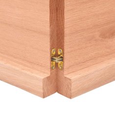 Vidaxl Kopalniški pult svetlo rjav 160x60x(2-4) cm obdelan trden les