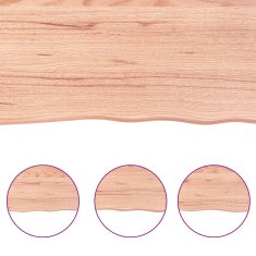 Vidaxl Kopalniški pult svetlo rjav 140x50x(2-6) cm obdelan trden les