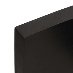 Vidaxl Kopalniški pult temno rjav 160x60x(2-6) cm obdelan trden les
