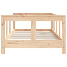 Vidaxl Otroški posteljni okvir 70x140 cm trdna borovina