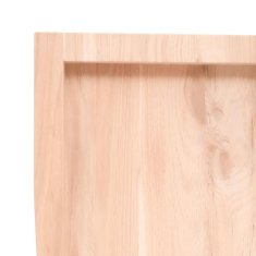 Vidaxl Kopalniški pult 120x60x(2-6) cm neobdelan trden les