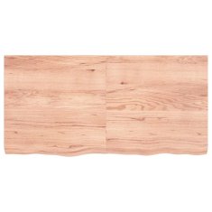 Vidaxl Kopalniški pult svetlo rjav 120x60x(2-6) cm obdelan trden les