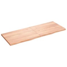 Vidaxl Kopalniški pult svetlo rjav 160x60x(2-4) cm obdelan trden les