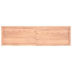 Vidaxl Kopalniški pult svetlo rjav 180x50x(2-4) cm obdelan trden les