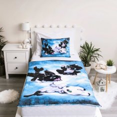 DreamWorks Kako izuriti svojega zmaja Obratna posteljnina, komplet za otroško posteljico z zadrgo, 100% BOMBAŽ 100x135 +40x60 cm OEKO-TEX