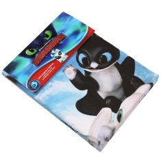 DreamWorks Kako izuriti svojega zmaja Obratna posteljnina, komplet za otroško posteljico z zadrgo, 100% BOMBAŽ 100x135 +40x60 cm OEKO-TEX