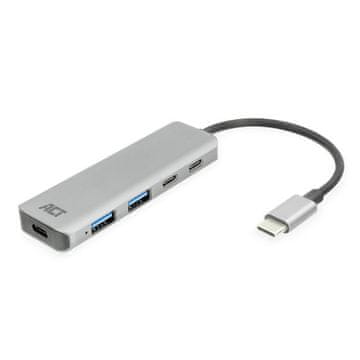 ACT AC7072 4-portni USB 3.0 HUB 2x USB A 2x USB C PD 3.2 Gen1