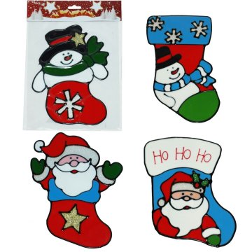 Denis Božićna naljepnica za staklo, 4 sort
