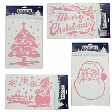 Denis Šablone za barvanje oken 6/1 komplet, raznolike