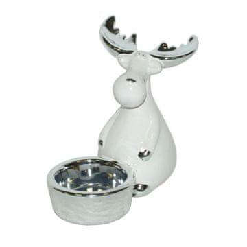 Denis Keramični svečnik 10,5x6,5x11,5 cm